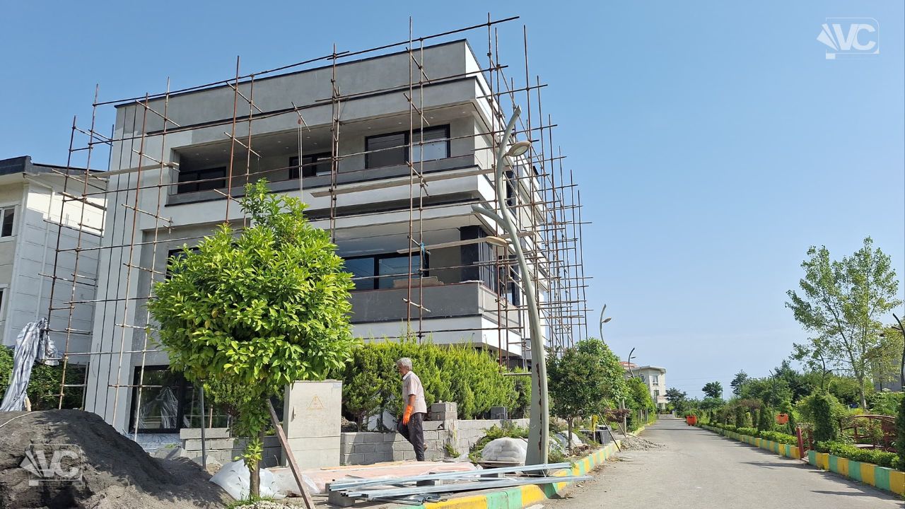 نما ویلا مدرن با سمنت برد