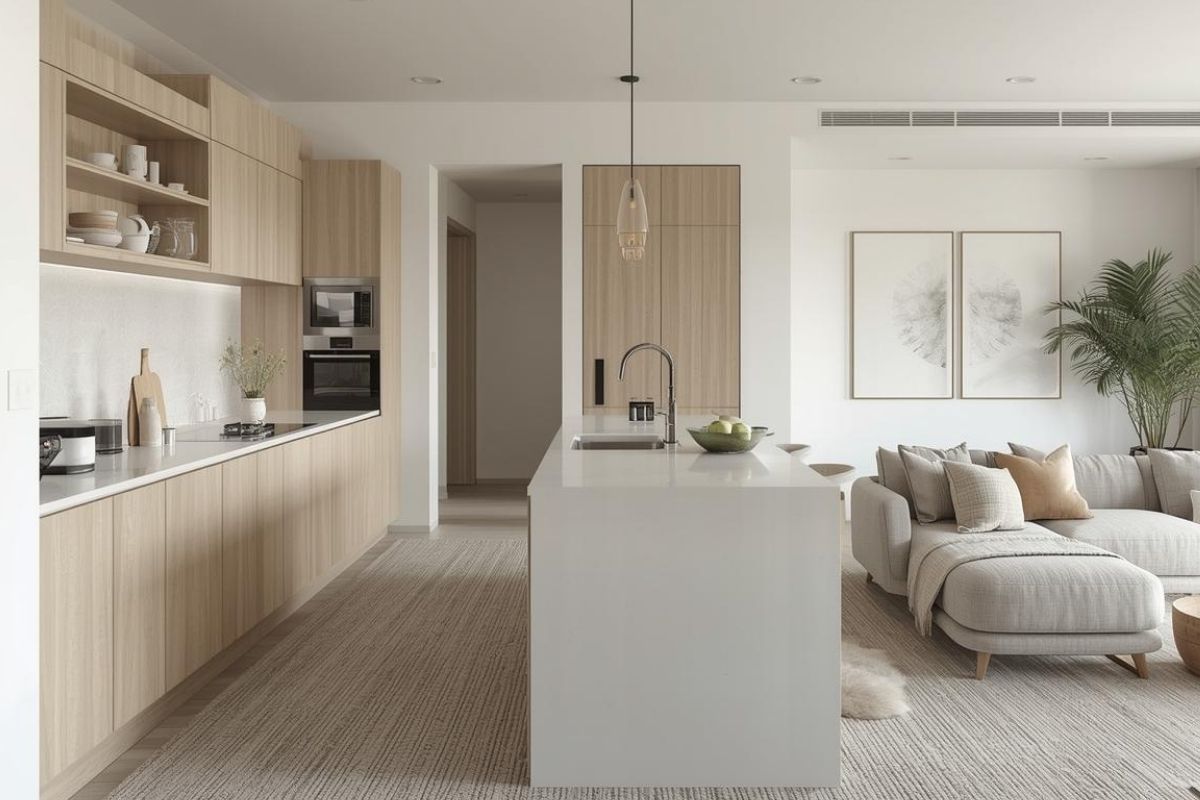 بهترین رنگ موکت برای آشپزخانه اوپن