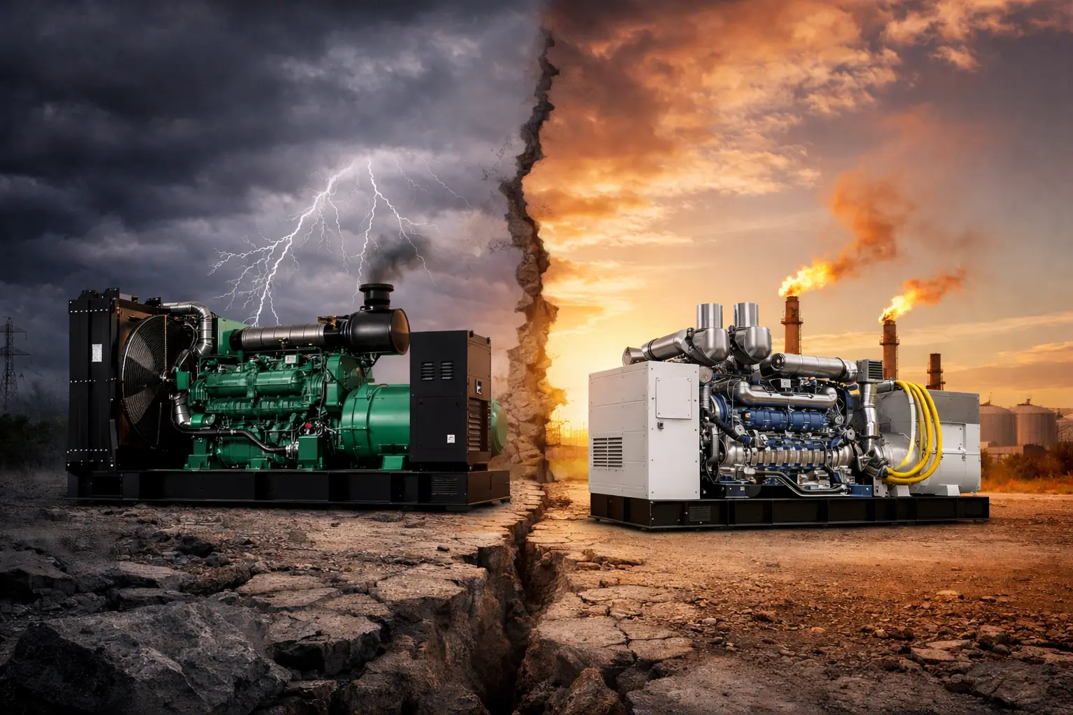 ژنراتور دیزلی یا گازسوز؟